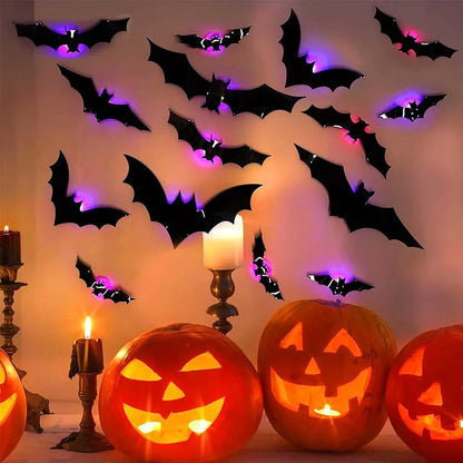 💥💥🦇 Halloween 3D Illuminated Bats